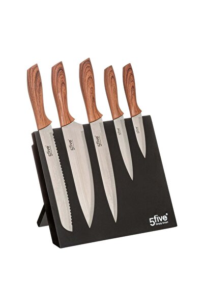 FİVE Bloc magnetic cu 5 cuțite, Negru