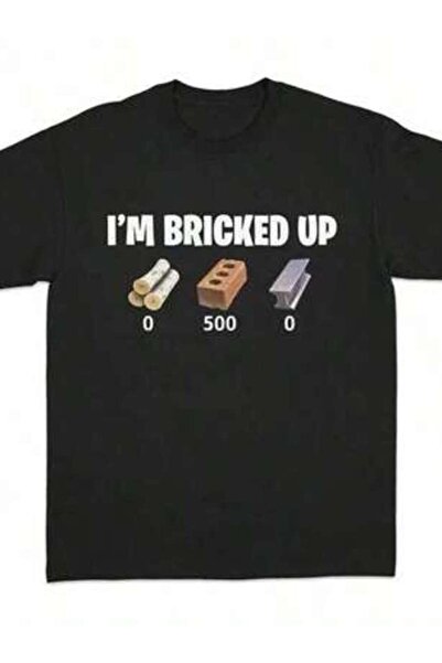 NOURAM I'm Bricked Up Meme Tee, Cool Graphic Shirt, Perfect Casual Outfits.Go...