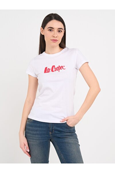 Lee Cooper - Tricou dama cu maneca scurta si detalii logo