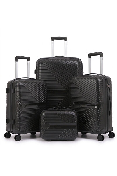 Dubai Power 4PCS PP Hard Shell Unisex Travel Suitcase Set 14/20/24/28 Inch, I...