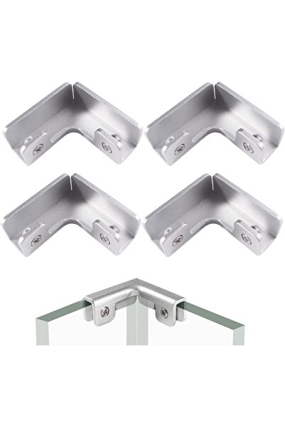 STARSTAR Four glass clamps, adjustable glass clamping bracket, glass fixing c...