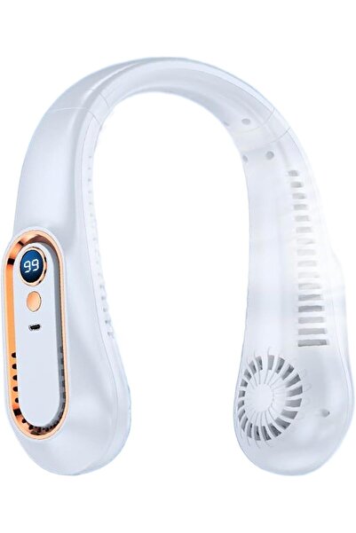 Morvena Picks Ventilator portabil pentru gât, fără lame, cu 5 viteze, reglabi...