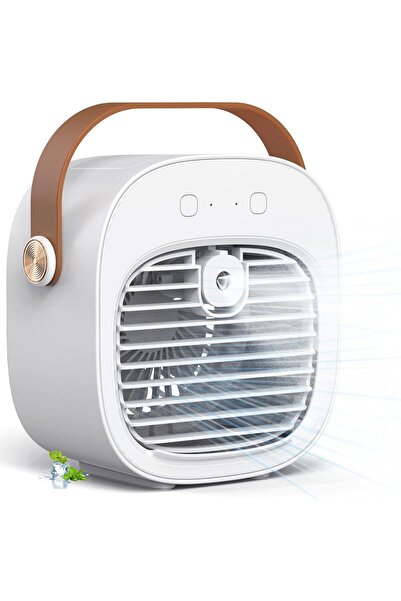 Morvena Picks Mini ventilator portabil pentru aer condiționat reîncărcabil de...