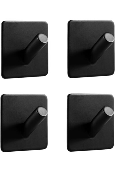 Morvena Picks Set de cârlige de perete din 4 piese, cârlige adezive pentru pr...