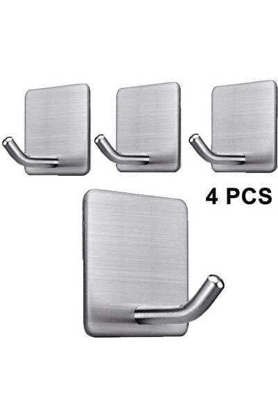STARSTAR Bathroom hooks, a set of 4 heavy-duty adhesive hooks, suitable for i...