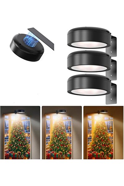 STARSTAR 3-Piece Black Wall Lamp Art Display Set - Battery Powered, Remote Co...