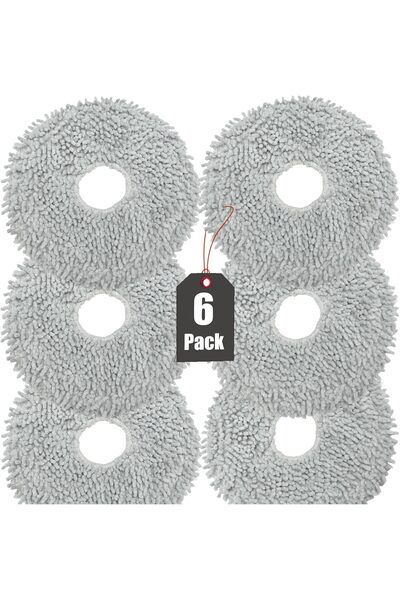 STARSTAR 6-pack mop pads for Dreame L10s Ultra / L10 Ultra robotic vacuum cle...
