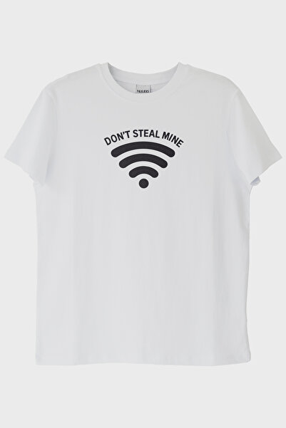 lofux Don'T Steal Mine White T-Shirt