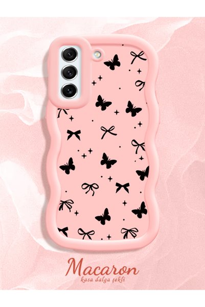 CHICASELUX Samsung Galaxy S21 Fe Compatible Thin Butterfly Bow Printed Soft S...