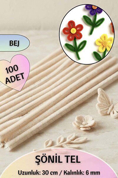 Dantelux 100 Pieces of Chenille Fuzzy Wire 30 cm |   Handicrafts, Flower Maki...