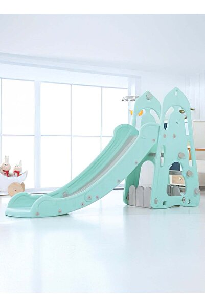 FUNZ زحليقة أطفال مناسبة للأعمار من 1-5 سنوات للعب والتسلق عليها، مزودة بسلة ...