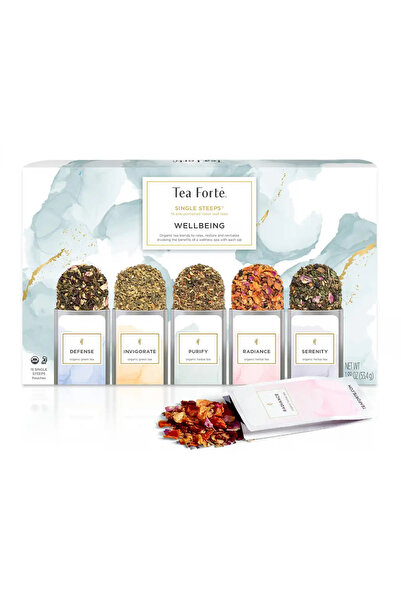 Tea Forte Box with 15 Wellbeing Tea Infusions –