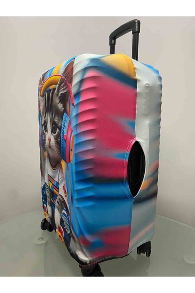 GANUE Suitcase Cover-Digital Cat