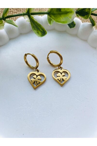 Luba Steel Earring Clover Heart