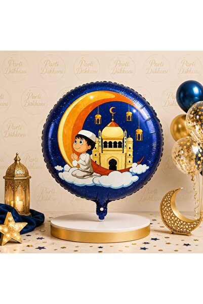Parti Dükkanı Ramadan Themed Children's Prayer 18 Inch Foil Balloon Helium Co...