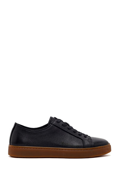 Derimod Men's Black Lace-Up Leather Sneaker Wm680043Df