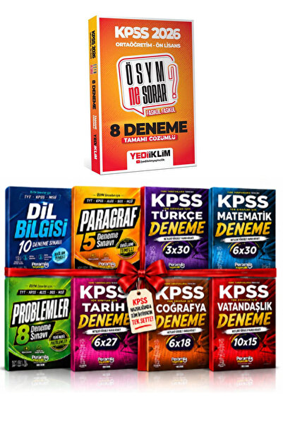 Peramila Yayıncılık 2026 KPSS Ortaöğretim Önlisans Yediiklim ÖSYM Ne Sorar 8 ...
