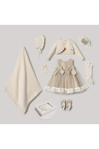 Mert Baby 8-Piece Organic Hospital Discharge Set with Fairy Tale Dress, 100% ...