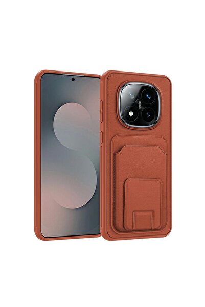 Zebana Xiaomi Redmi Note 14 Pro Plus 5G Uyumlu Kılıf FlexStand Kartlıklı Sili...