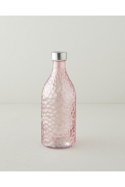 English Home Swirl Cam Şişe 950 ml Pembe