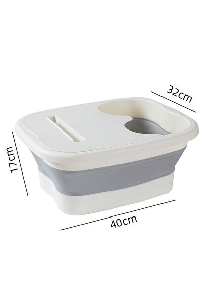 Choice B-lid Foldable Foot Bath Tub–Portable, Covered Basin With Ergonomic De...