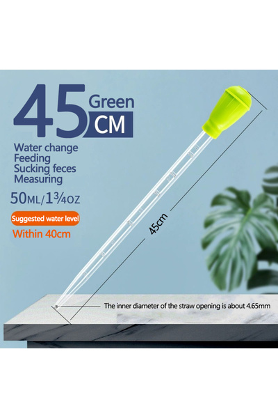 choice2 45cm Green Lengthen Pipettes Cleaner Simple Cleaning Tool For Aquariu...