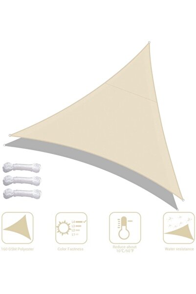 STARSTAR Triangular awning - 4.5x4.5x4.5 meters - Beige