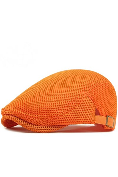 STARSTAR Orange mesh cap - Gatsby hat - Breathable and lightweight - Perfect ...