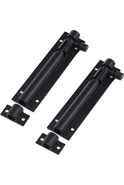 STARSTAR 4-inch sliding bolt latch, matte black, suitable for interior door b...