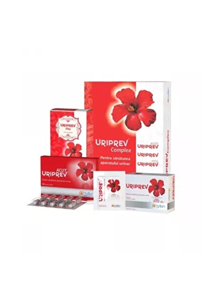 Hyllan Pharma Uriprev Complex, 10 capsule + 12 plicuri + 80 g, Hyllan