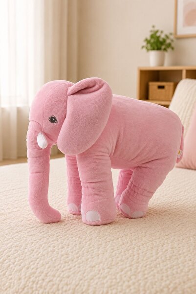 STORE24 Uyku Arkadaşım Fil - Büyük Yumuşacık Peluş Fil - 85 Cm - % 100 Yerli Üretim
