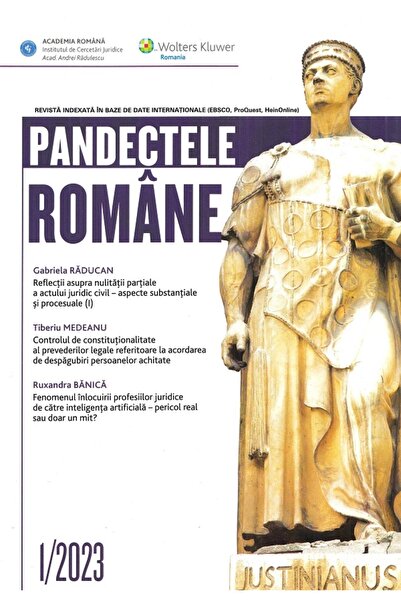 Wolters Kluwer Pandectele Romane Nr.1/2023