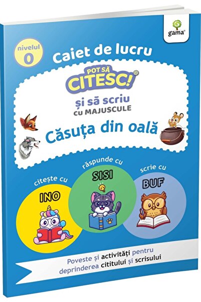 Gama Caiet de lucru. Pot sa citesc si sa scriu cu majuscule: Casuta din oala
