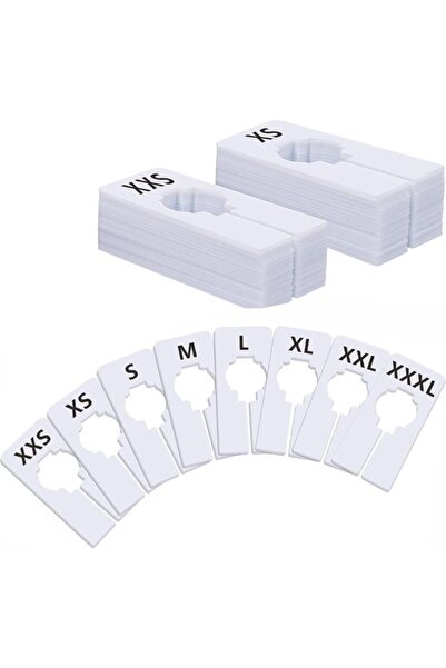 STARSTAR 40-Piece Rectangular White Plastic Measuring Discs for Clothes Rack ...