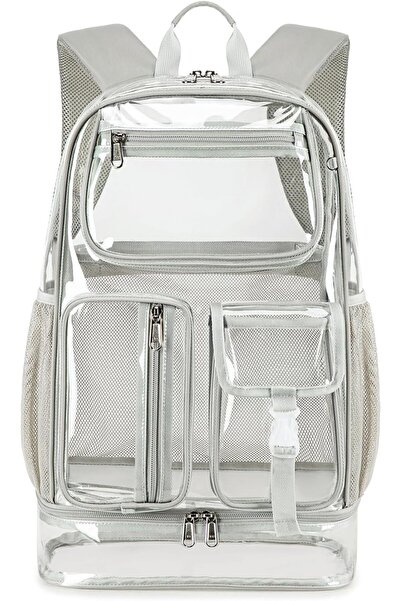 STARSTAR Heavy - duty transparent backpack for sports events, 19 - inch TPU g...