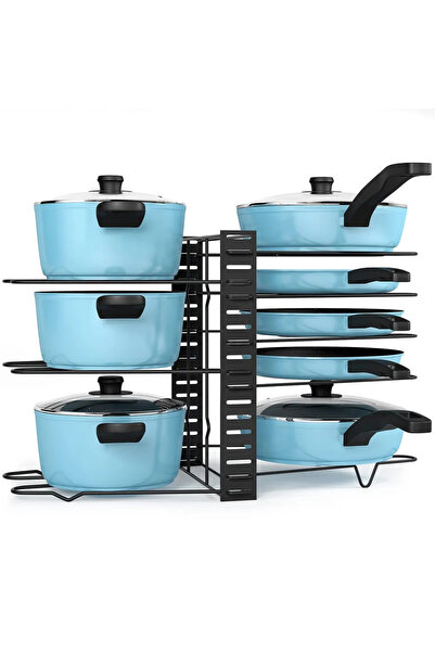 STARSTAR 8 adjustable compartments, covered pot and pan cabinet/storage unit,...