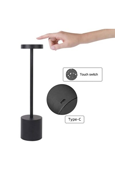Siera Rechargeable Tulle Lamp Black 2.5 Watt BK 78335