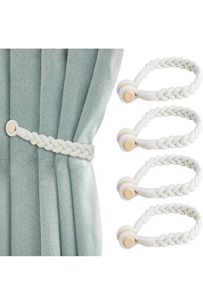 STARSTAR Four-piece curtain tieback set, magnetic curtain tiebacks, magnetic ...