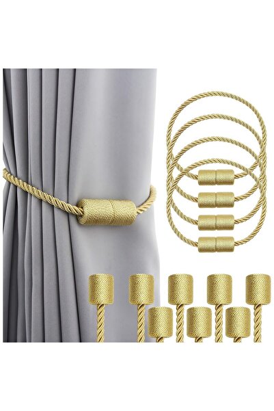 Morvena Picks Agrafe magnetice pentru perdele, un set de 4, fixeaza elegant p...