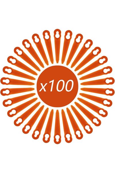 Morvena Picks 100 lame de plastic de înlocuire pentru mașini de tuns iarba, a...