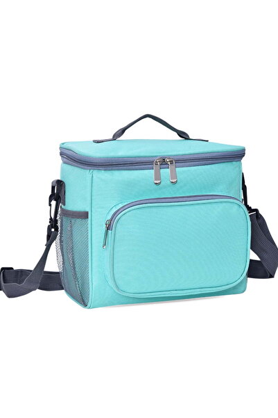 STARSTAR Large 10-liter square insulated lunch bag, reusable leak-proof lunch...