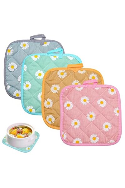 STARSTAR 4-Pack Heat-Resistant Non-Slip Cotton Mats & Coasters Set for Baking...