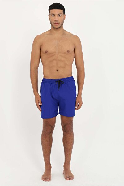 Dufy Men's Slim Fit Cobalt Blue Swimsuit