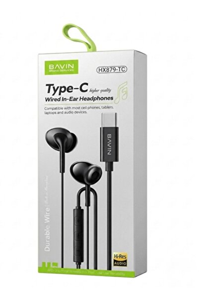 Bavin Hx879 In-Ear Stereo Wired Earphones with High-Resolution Sound and Type...