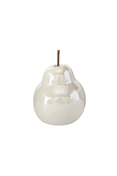 Boltze Decorațiune ceramică albă 10/11 cm cu design de pară Perly