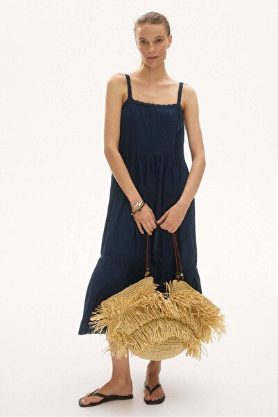 H&M Lace-trimmed flared-skirt dress