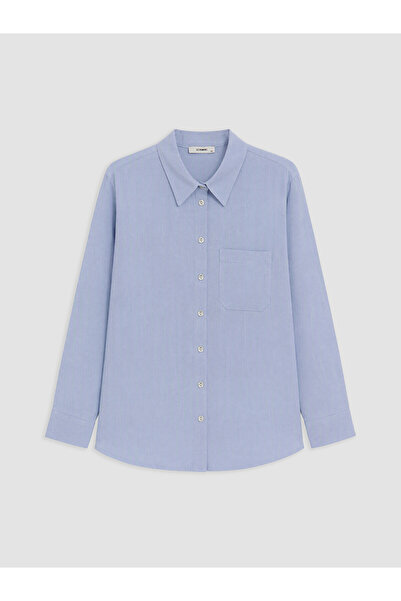 LC Waikiki Nevavm Women's Linen Blend Shirt with a Difference