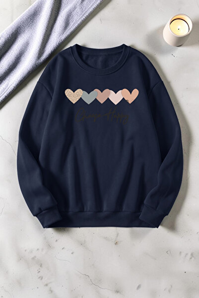 uyguntarz Unisex Printed Crew Neck Sweatshirt