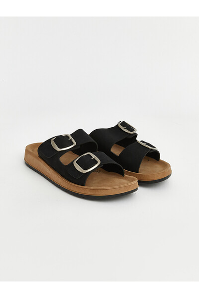LC Waikiki Nevavm Thick Soled Double Banded Men's Slippers with a Difference