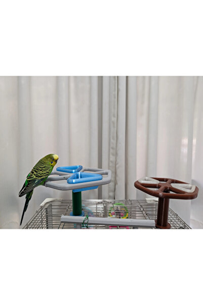 BESA3DProtoype Besa3D Rotating Bird Feeder and Interactive Playground |   360 °   Rotating Feeder & Waterer |   For Budgerigars, Cockatiels, and Small Cage Birds